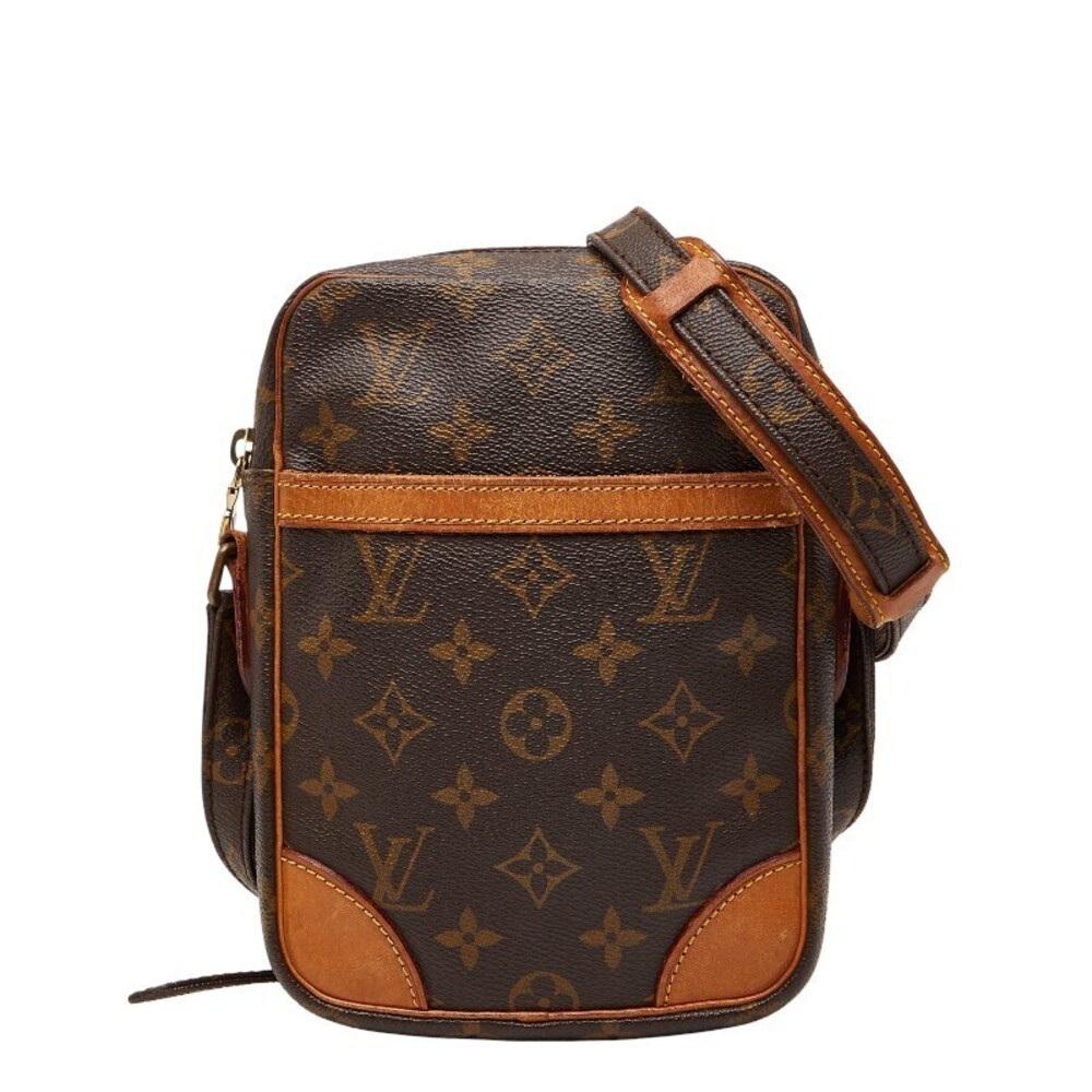 Louis Vuitton Monogram Danube Crossbody Bag Brown Leather
